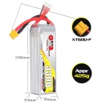 GNB 3500 5000mAh 6S 22.2V 100C XT60 RC CAR Drone Battery High Discharge C Rating Performance for Drone